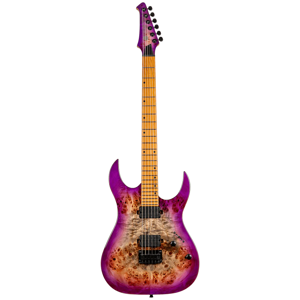 Spira Guitars 450 Series Electric Guitar (Transparent Purple)