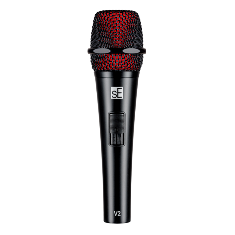 sE Electronics V2 Supercardoid Dynamic Vocal Microphone with On/Off Switch
