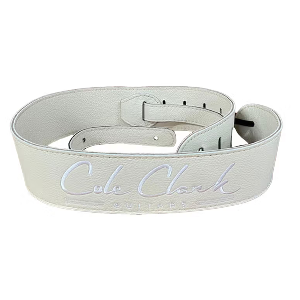 Cole Clark Deluxe Leather Guitar Strap (Cream)