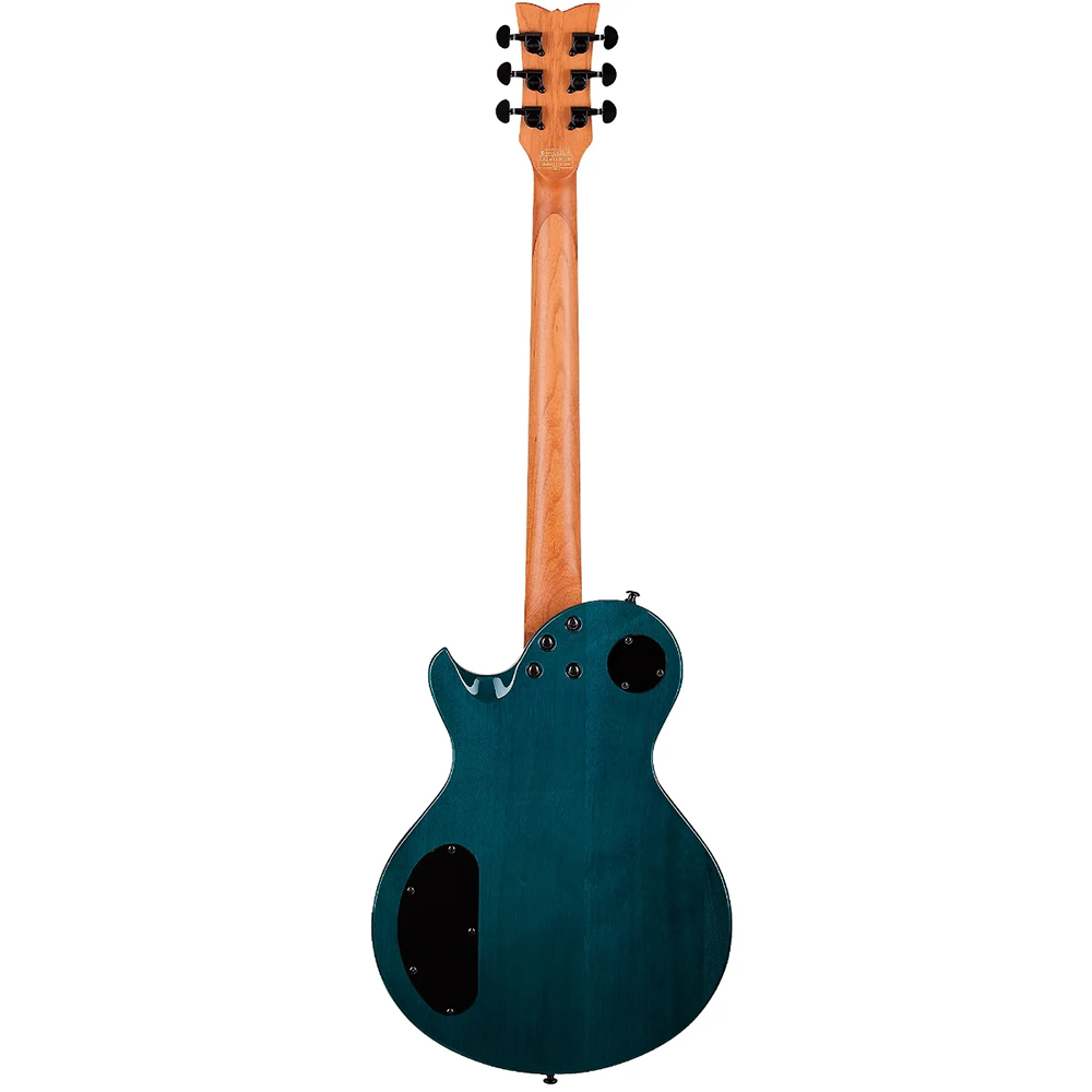 Schecter Solo-II Standard Electric Guitar (Ocean Blue Burst Burl)