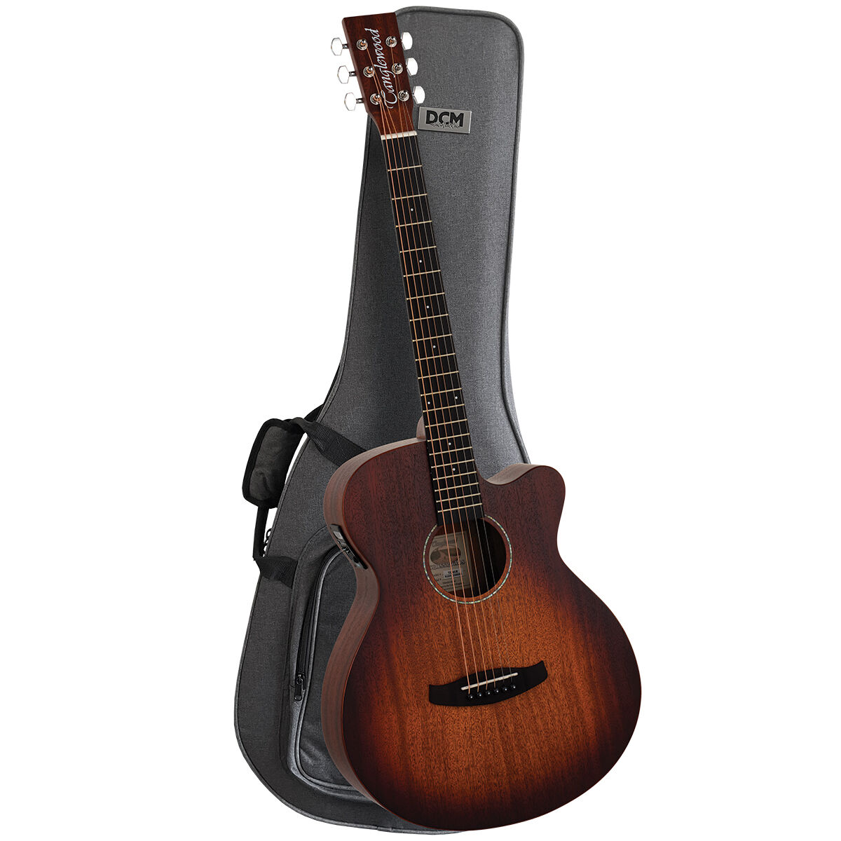 Tanglewood Crossroads Series Super Folk Acoustic Electric Guitar with Case