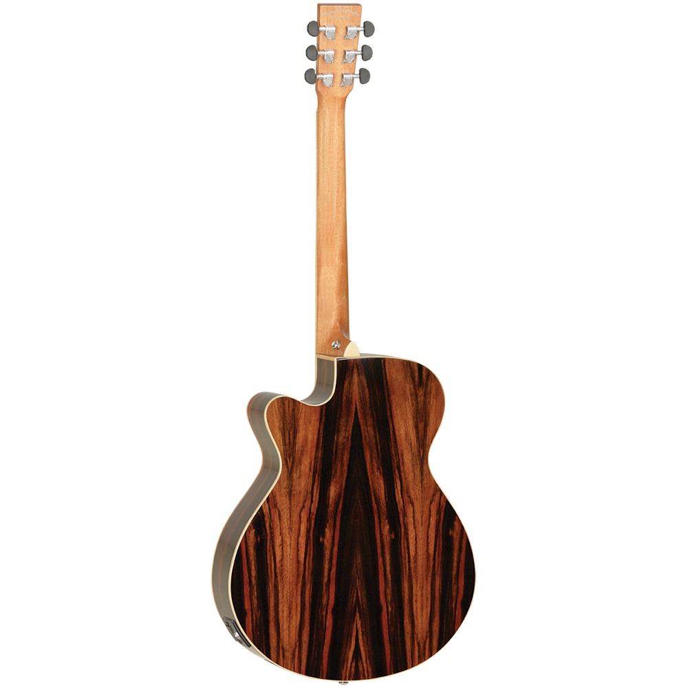 Tanglewood Discovery Exotic Superfolk Acoustic Electric Guitar (All Ebony)