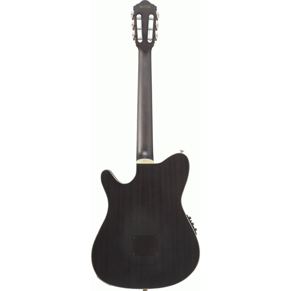 Ibanez TOD10N Tim Henson Signature Acoustic Electric Guitar (Trans Black Flat)