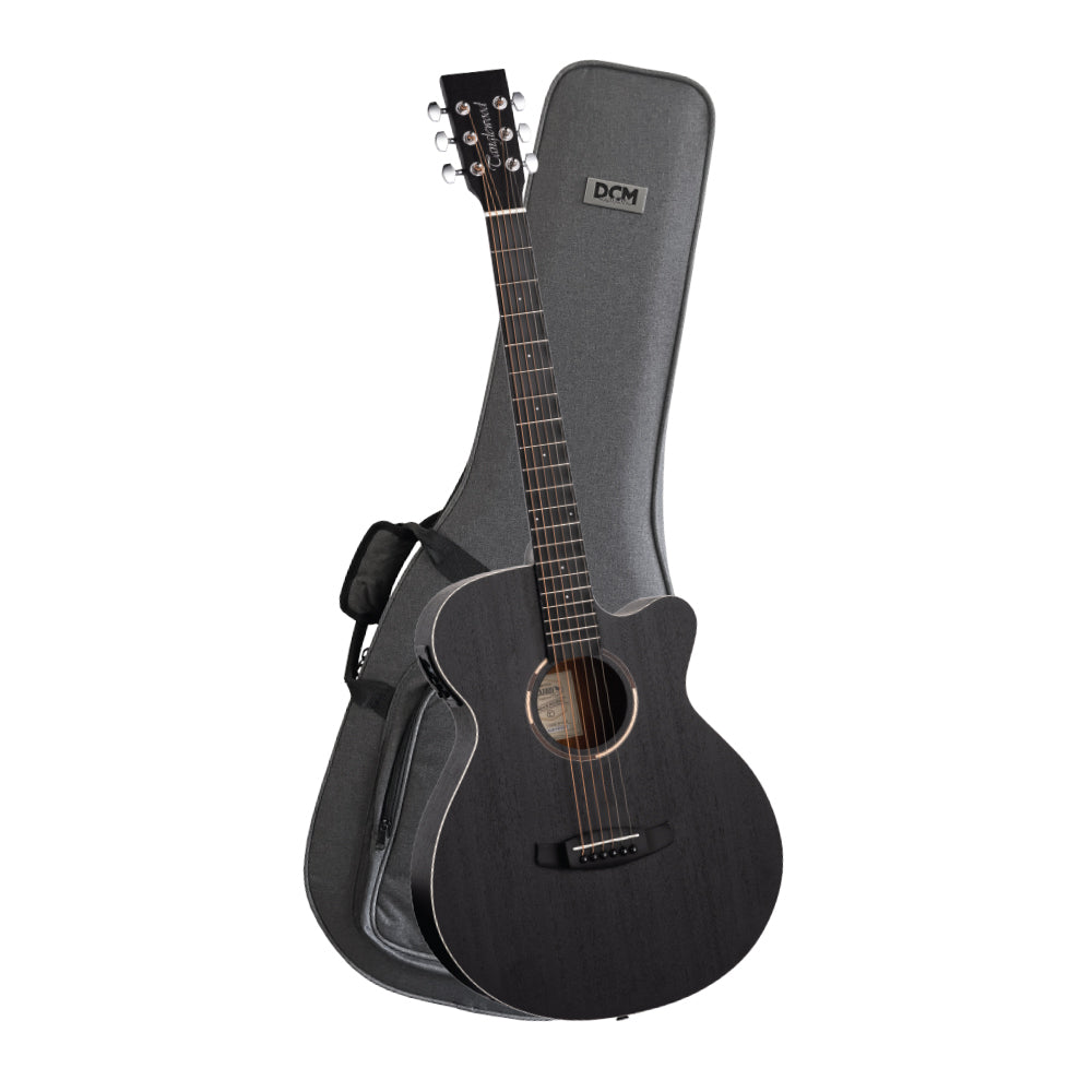 Tanglewood Blackbird Series Super Folk Acoustic Electric Guitar with Case
