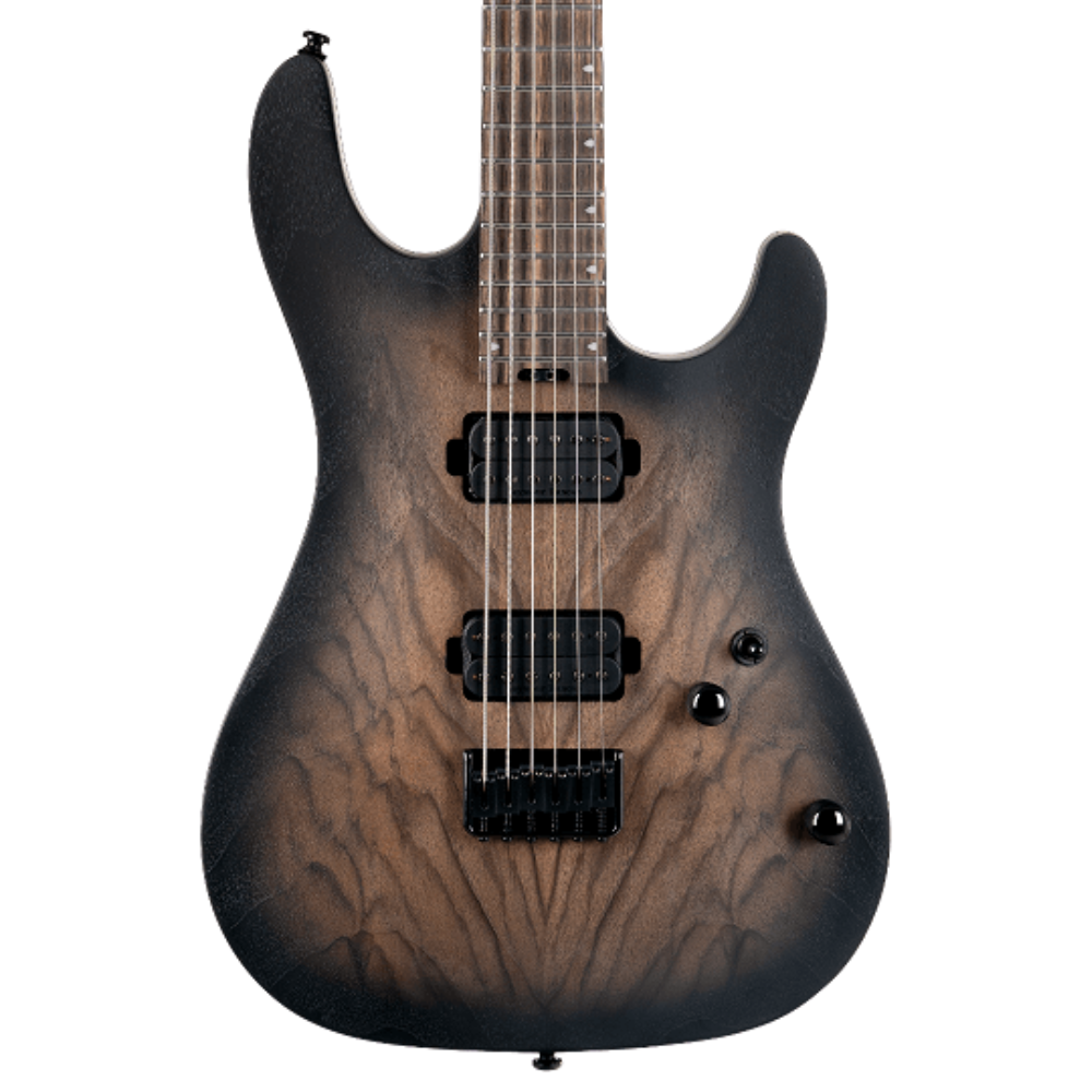 Cort KX500 Baritone Electric Guitar (Natural Black Burst)