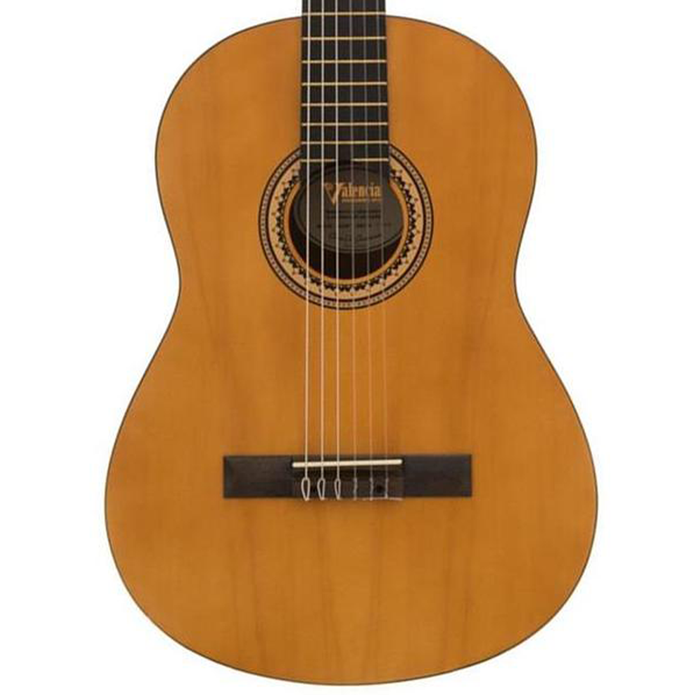 Valencia 200 Series 4/4 Size Nylon String Classical Guitar (Antique Natural)
