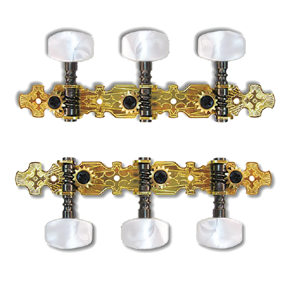 Valencia 3-a-side Classical Guitar Machine Heads (Gold)
