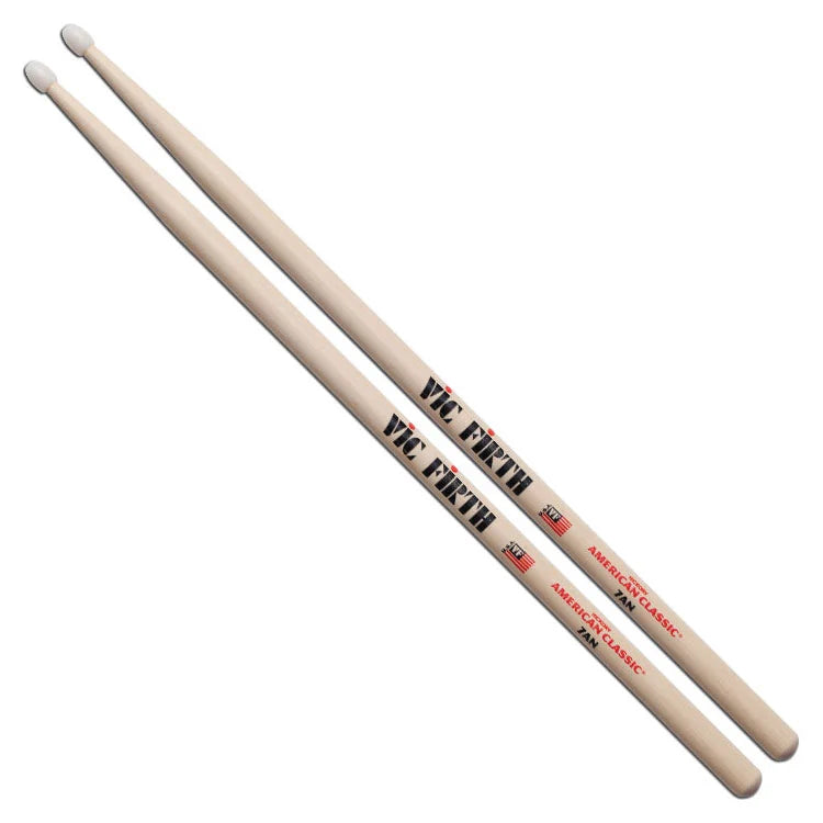 Vic Firth American Classic 7A Drum Sticks (Nylon Tip)