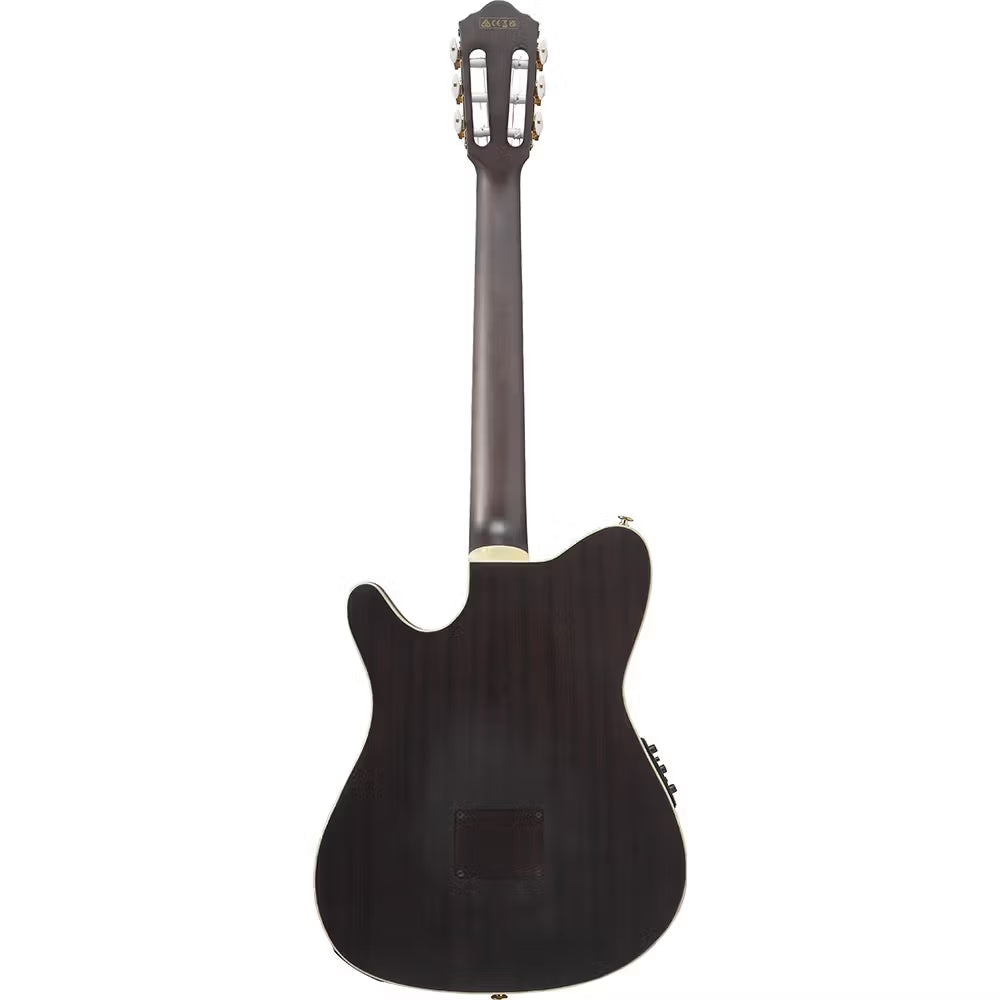 Ibanez TOD10N Tim Henson Signature Acoustic Electric Guitar (Trans Black Flat)