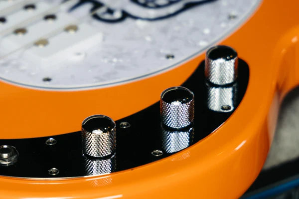 Sterling by Musicman Mike Herrera Stingray Bass Guitar (Orange Creamsicle)