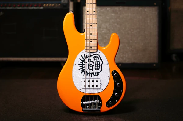 Sterling by Musicman Mike Herrera Stingray Bass Guitar (Orange Creamsicle)