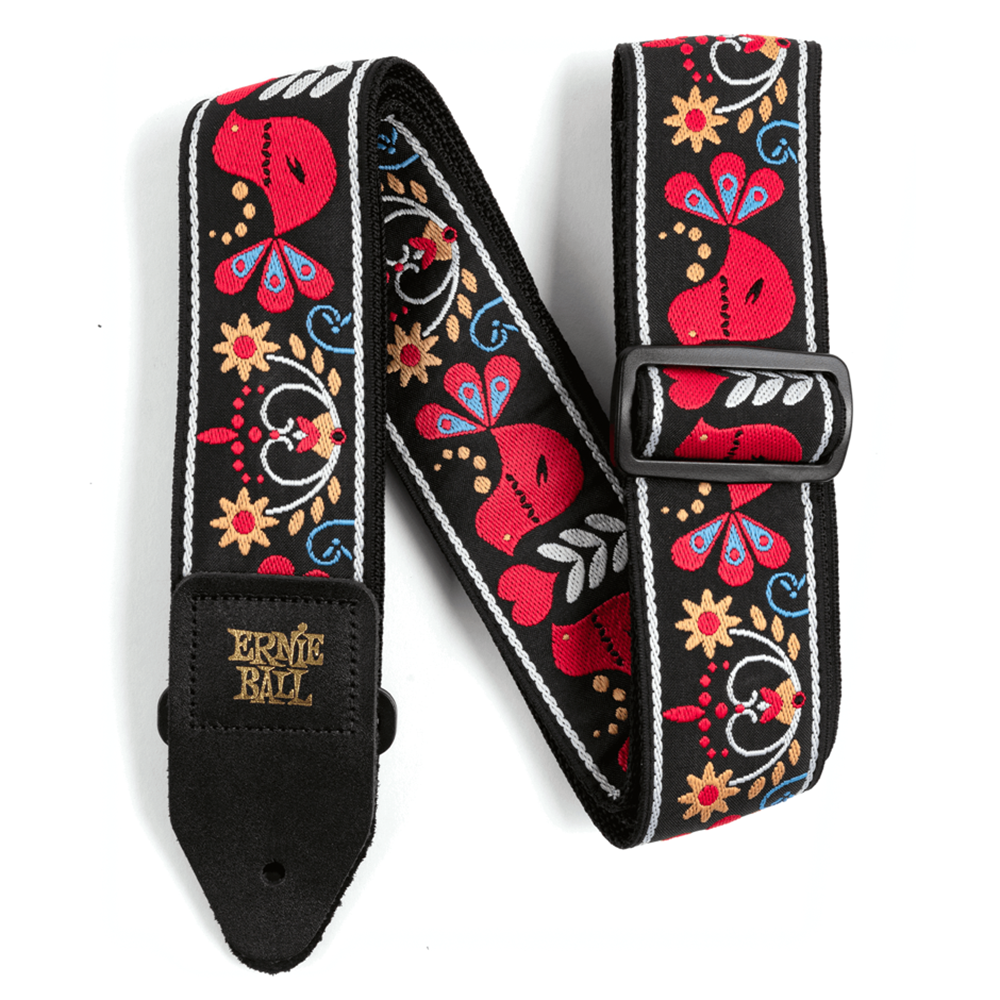 Ernie Ball Redbird Rising Jacquard Guitar Strap