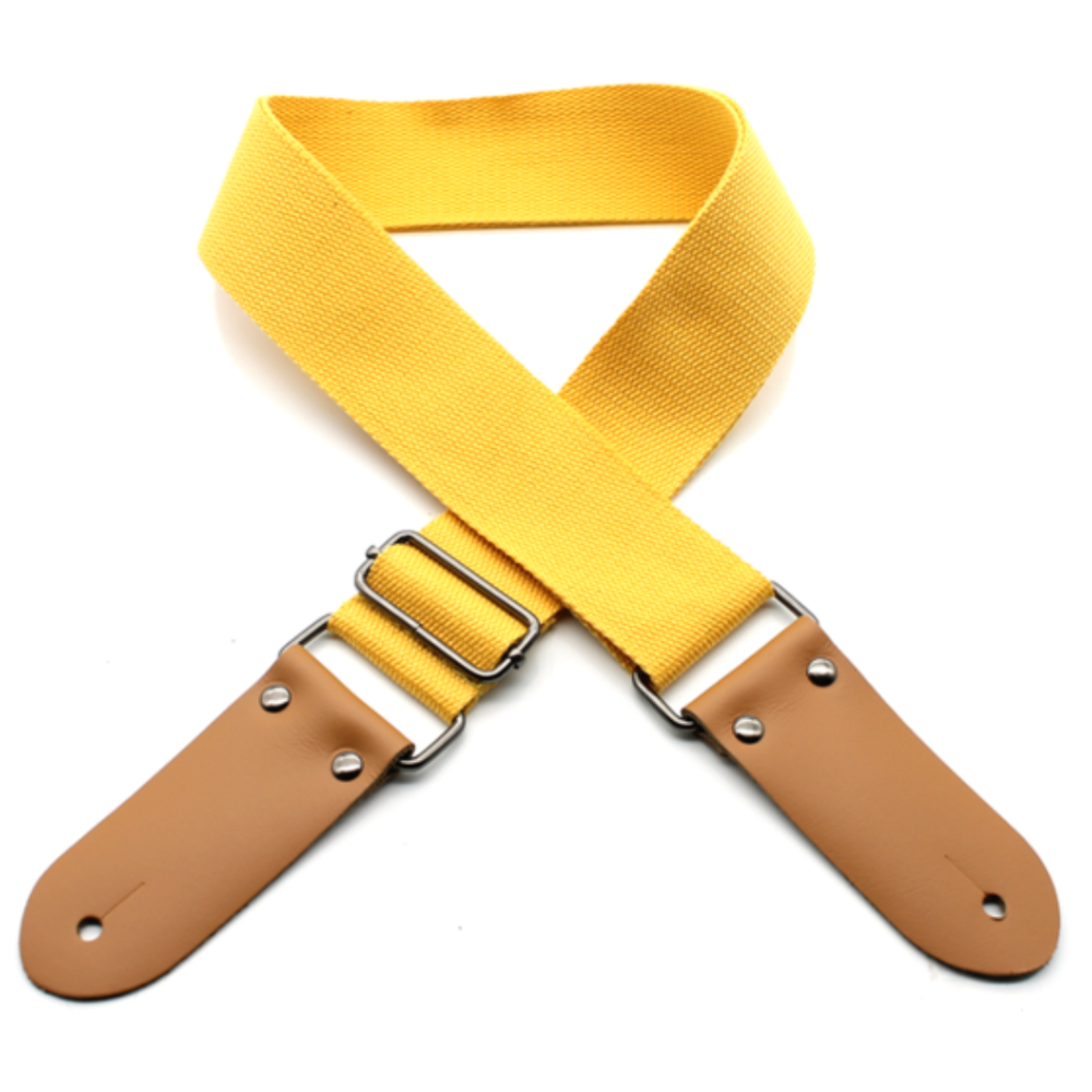 DSL Cotton Series Guitar Strap (Yellow)