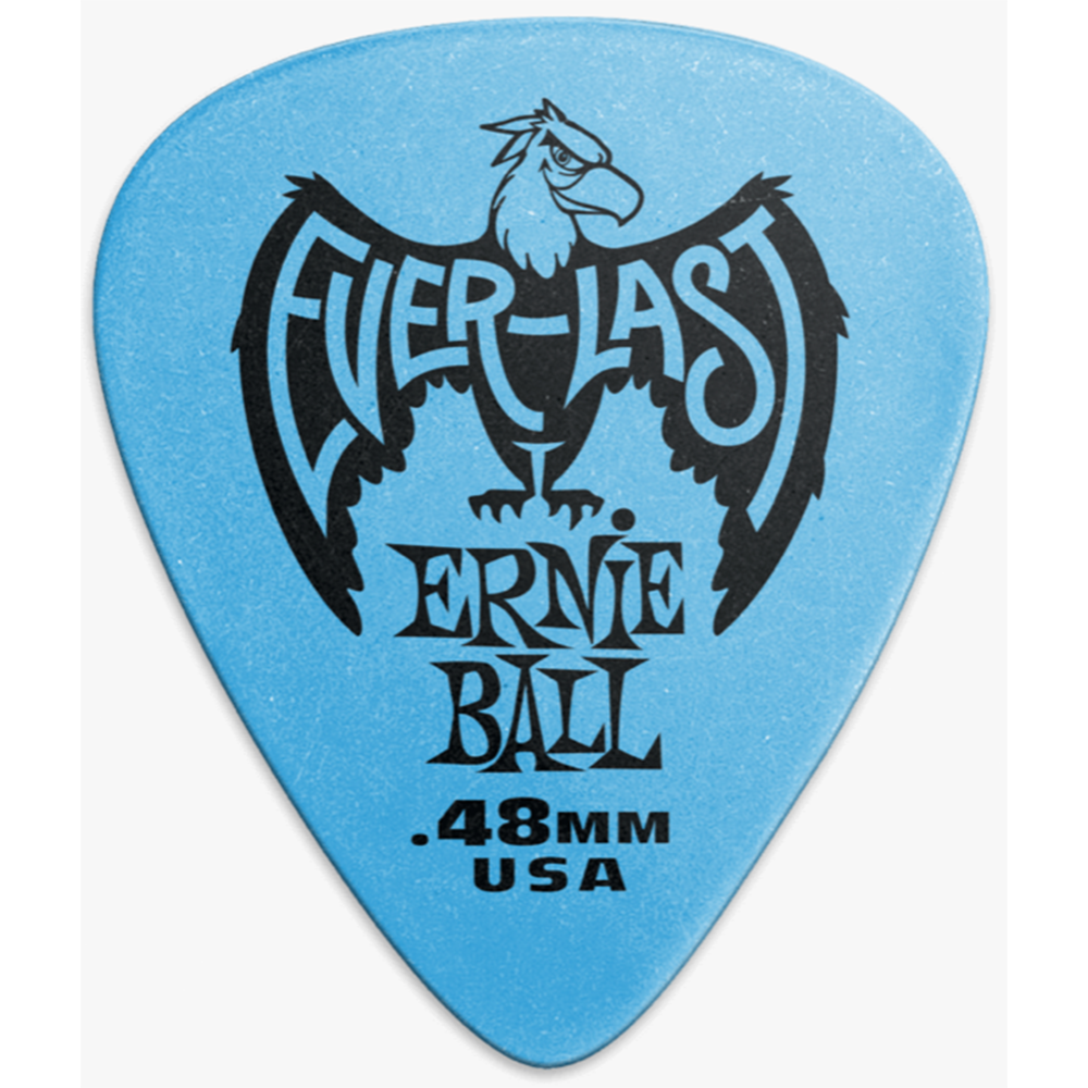Ernie Ball 0.48mm Everlast Guitar Picks 12-Pack (Blue)