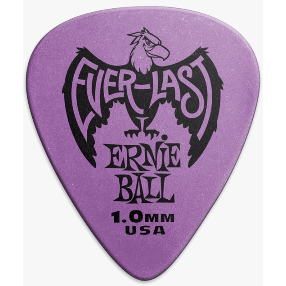 Ernie Ball 1.0mm Everlast Guitar Picks 12-Pack (Purple)