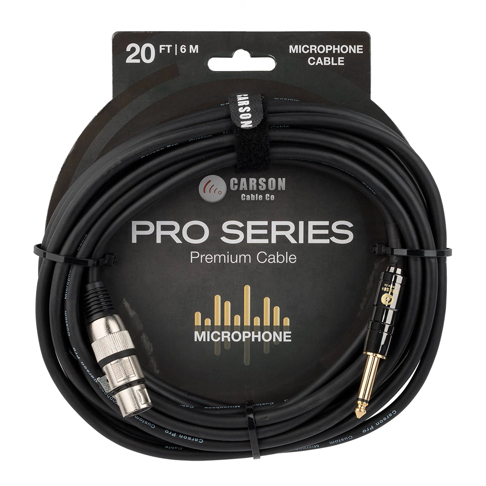 Carson 20ft Pro Series Microphone Cable
