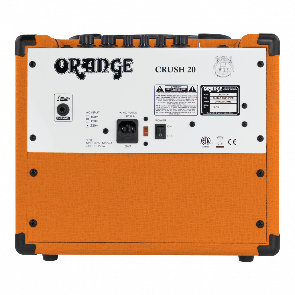 Orange Crush 20-Watt Electric Guitar Amplifier (Orange)