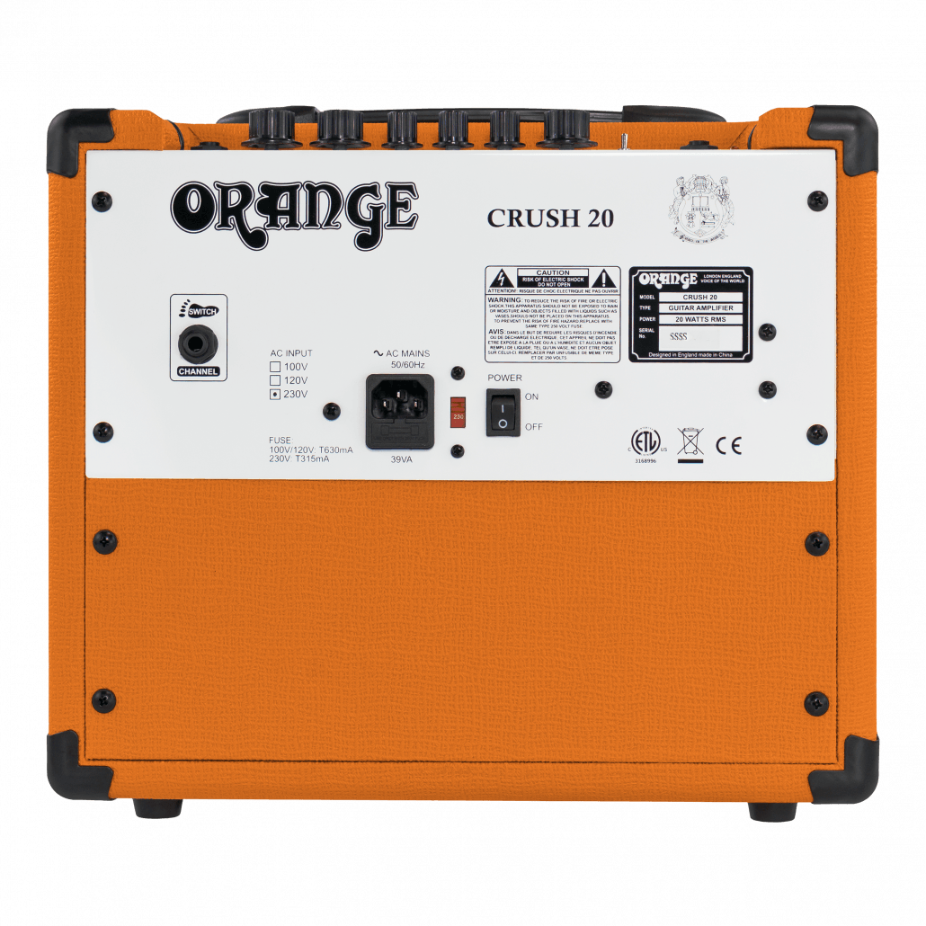 Orange Crush 12-Watt Electric Guitar Amplifier (Orange)
