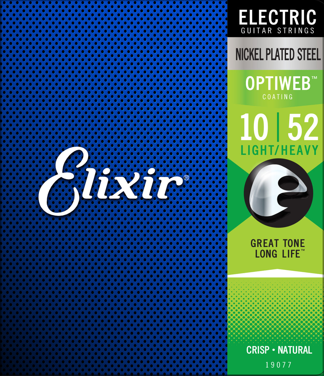 Elixir Optiweb Light/Heavy Electric Guitar Strings (10/52)