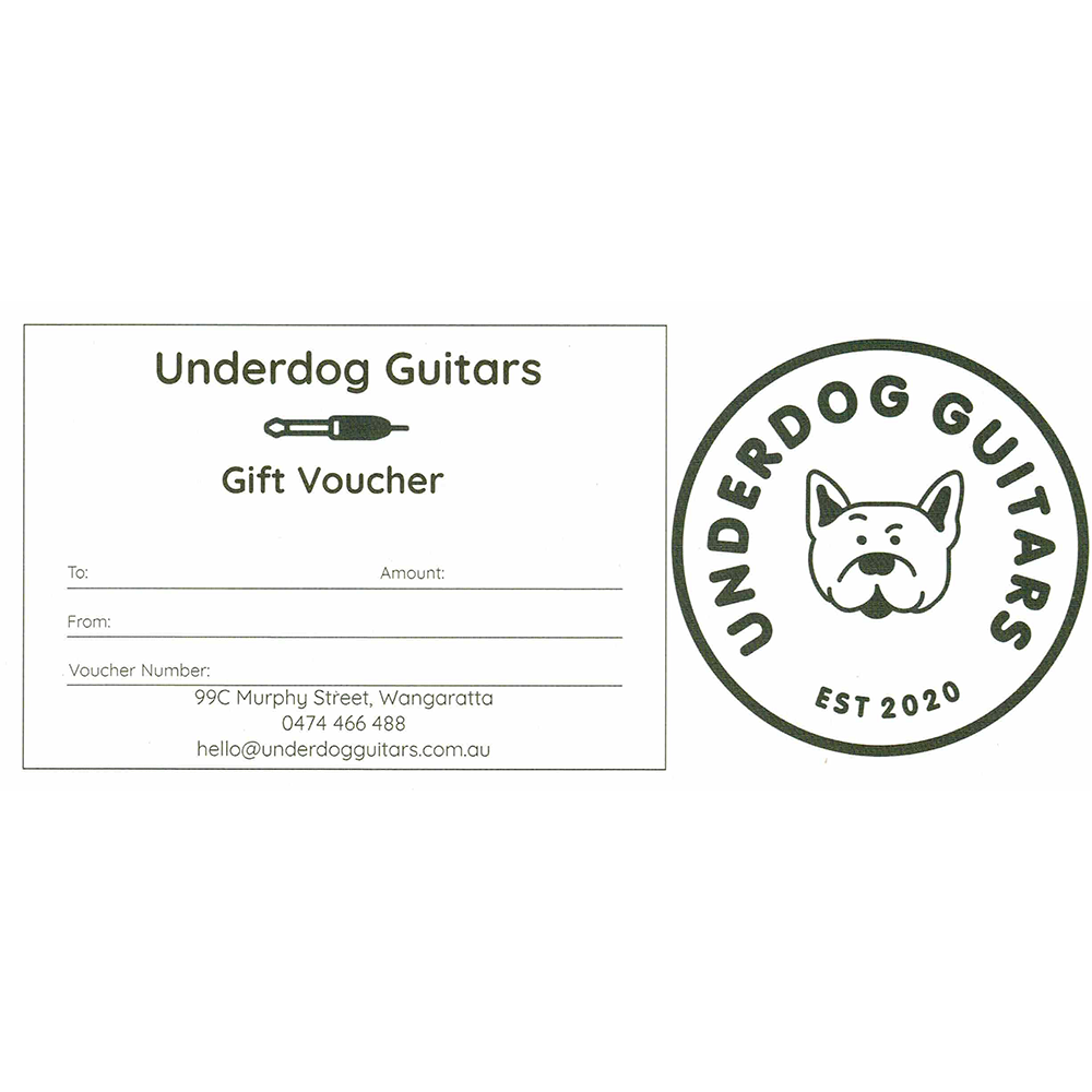 Underdog Guitars Gift Vouchers