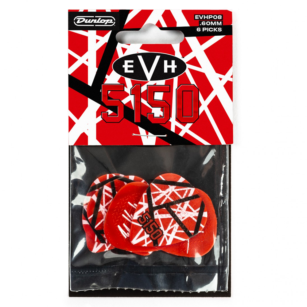 Jim Dunlop .60mm EVH 5150 Max-Grip Guitar Picks (6-Pack)