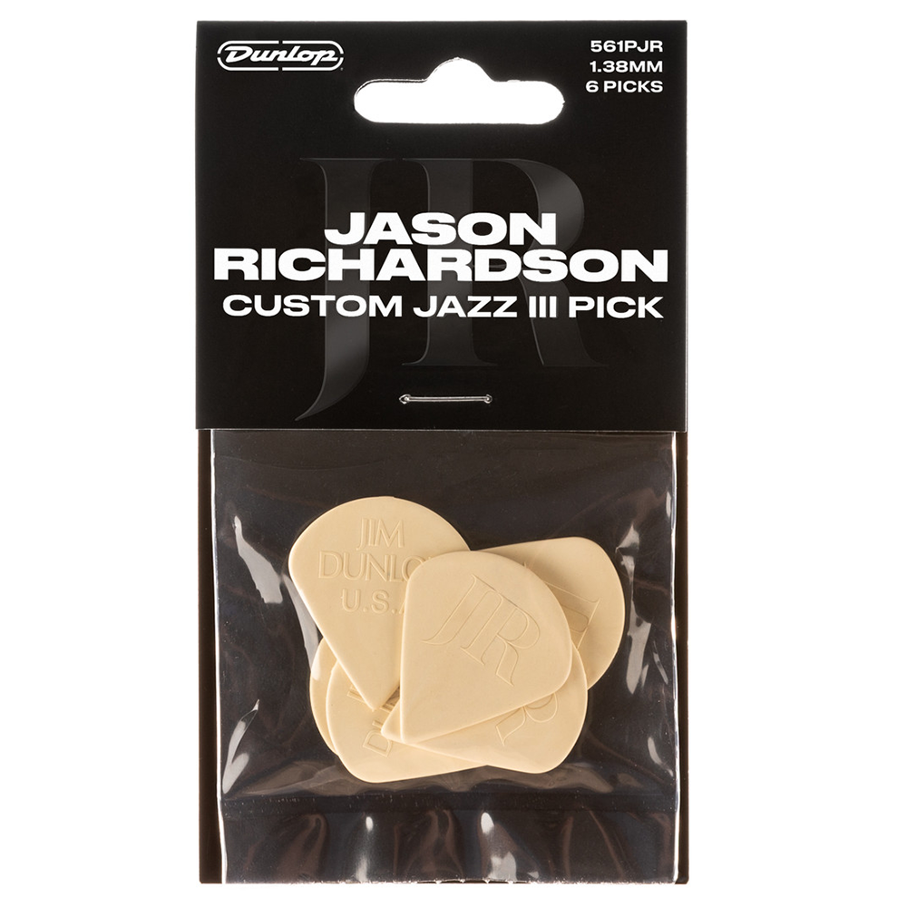 Jim Dunlop Jason Richardson Custom Jazz III Guitar Picks (6 Pack)