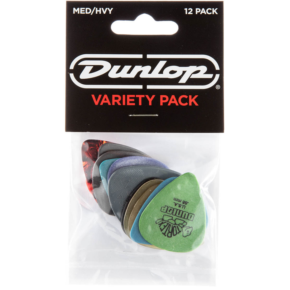 Jim Dunlop Medium/Heavy Variety Pack Guitar Picks (12-Pack)