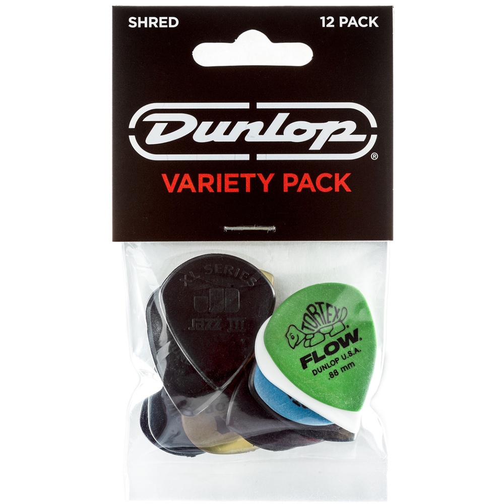 Jim Dunlop Shred Variety Pack Guitar Picks (12-Pack)